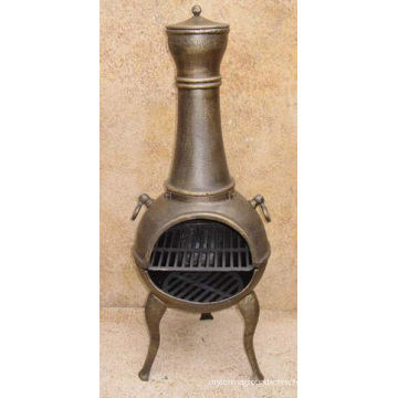 Cast Iron Chiminea BBQ Firepit (FSL029) , Outdoor Fireplace